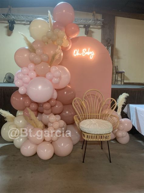 Nude And Pink Backdrop, Pink And Tan Balloon Garland, Pink Nude Balloon Garland, Pink And Tan Birthday Party, Pink And Cream Balloon Garland, Pink And Beige Balloons, Pink And Beige Balloon Garland, Boho Pink Balloon Garland, Pink Boho Balloon Arch