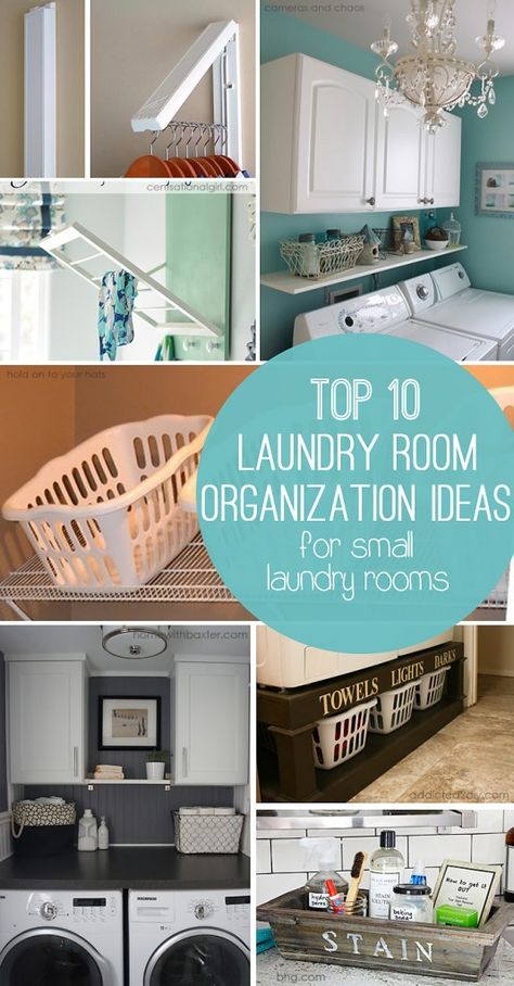 Top Ten Storage Ideas for Small Laundry Rooms Laundry Room Organization Ideas, Room Organization Ideas, Small Laundry Room Organization, Room Storage Diy, Laundry Room Shelves, Laundry Closet, Diy Laundry, Small Laundry Rooms, Small Laundry Room