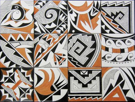 Pueblo Pottery Patterns, Southwest Pottery Designs, Pueblo Designs, Southwest Tile, Pueblo House, Native Patterns, Acoma Pueblo, Southwest Pottery, Native Pottery