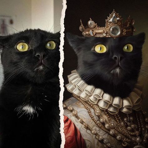 Queen Portrait, Royal Cat, Cat Queen, Royal Pet Portrait, Custom Cat Portrait, Pet Art, Portrait Canvas, Cat Portrait, Custom Cat Queen Portrait, Cat Queen, Royal Cat, Royal Pet Portrait, Custom Cat Portrait, Pet Art, Portrait Canvas, Cat Portrait, Custom Cat