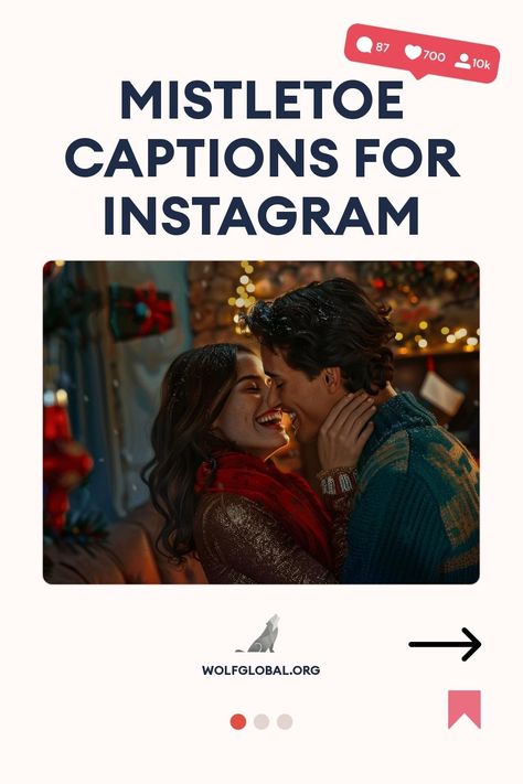 "Mistletoe Captions for Instagram" with a couple kissing under festive lights.
A colorful checklist of romantic and playful mistletoe-themed phrases with emojis.
Promotional image featuring a happy woman with a laptop surrounded by social media icons. Mistletoe Captions, Mistletoe Sayings, Mistletoe Quotes, Mistletoe Quote, Mirror Quotes, New Year's Kiss, Ig Captions, Best Christmas Presents, Caption For Yourself