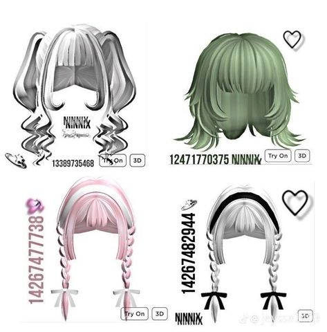 Codes For Hair, Roblox Codes For Hair, Roblox Hair Codes, Id Roblox, Hair Y2k, Outfit Ideas Emo, Emo Outfit Ideas, Roblox Ids, Emo Outfit