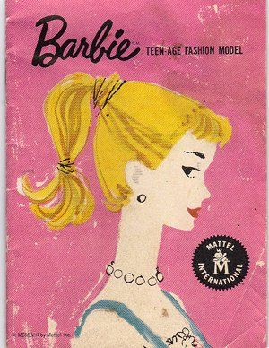 Vintage Barbie Ponytail Dolls Barbie Booklet, Barbie Ponytail, Barbie Books, Striped Bathing Suit, Barbie Core, Holiday Cocktail Recipe, Bestie Gifts, Barbie I, Christmas Cocktails Recipes