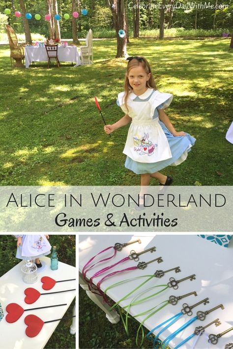 Alice In Wonderland Activities, Alice In Wonderland Party Games, Wonderland Party Games, Disney Princess Party Games, Alice In Wonderland Games, Disney Party Games, Princess Party Games, Alice In Wonderland Crafts, Tea Party Games