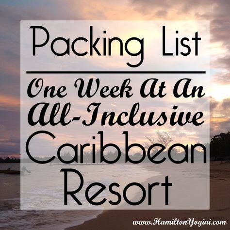 Packing List One Week, Resort Packing List, Jamaica All Inclusive, Honeymoon Packing List, Jamaican Vacation, Beach Vacation Packing, Beach Vacation Packing List, Caribbean Resort, Jamaica Vacation