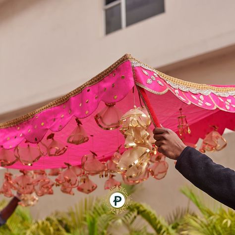 Take his breath away! 😍 Make a statement with our stunning hot pink Chaddar on your big day and create a memory he won’t forget.🤩 Chunni For Bride Entry, Dulhan Entry Chadar Diy, Bride Chaddar, Bridal Chaddar, Marigold Wedding, 2023 Weddings, Bridal Entry, Mehendi Decor Ideas, Wedding Flower Jewelry