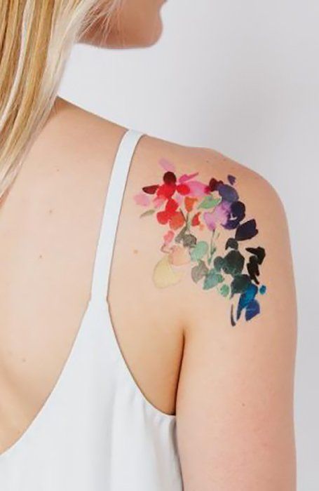 30 Beautiful Flower Tattoos for Women in 2021 - The Trend Spotter Dainty Flower Tattoos, Simple Flower Tattoo, Sunflower Tattoo Shoulder, Feminine Tattoo Sleeves, Beautiful Flower Tattoos, Tattoos For Women Flowers, Small Flower Tattoos, Back Of Shoulder Tattoo, Floral Tattoo Design