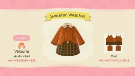 On the lookout for some fall outfit ideas for Animal Crossing New Horizons? Here are dresses, sweaters, jackets, and more your character and villagers can wear - both in game and out. #animalcrossing #falloutfits #fashion #fallfashionideas Cottagecore Animal Crossing, Animal Crossing Pc, Nintendo Switch Animal Crossing, Acnh Cottagecore, Animal Crossing Funny, Ac New Leaf, Animal Crossing Memes, Animal Crossing Qr Codes Clothes, Qr Codes Animal Crossing