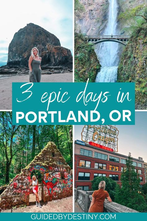 Planning a perfect 3-days in Portland, Oregon? Discover the best things to do in Portland Oregon, from exploring Washington Park to chasing waterfalls at Multnomah Falls. Indulge in the vibrant food scene, with recommendations for top Portland Oregon restaurants. Don't miss a visit to Cannon Beach and its iconic Haystack Rock. Get inspired by our detailed Portland Oregon itinerary for an unforgettable weekend in Portland. Oregon Itinerary, Oregon Restaurants, Weekend In Portland, Things To Do In Portland, Oregon Trip, Vibrant Food, Portland Japanese Garden, Visit Oregon, Haystack Rock