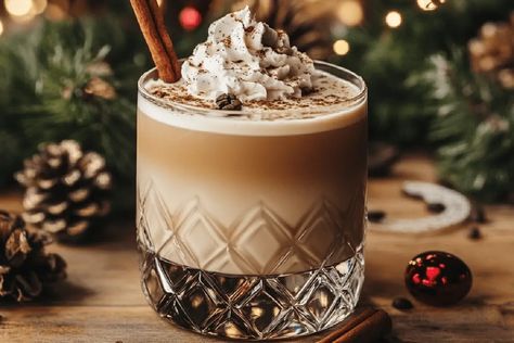 Eggnog White Russian, Winter Comfort Food, White Russian, Winter Comfort, Comfort Foods, Liqueur, Vodka, Comfort Food, Ice Cream