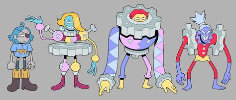 Joe Sparrow on Twitter: "Lucille Versus Agatha, 99th Knight and leader of the Gear Gang… " Joe Sparrow, Sparrow Art, Flat Art, Characters Design, Number 6, T Art, Oc Ideas, Monster Design, Character Design Animation