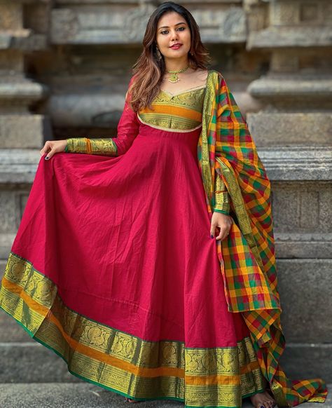 NAINIKA 🌸 LK287 Embrace the timeless elegance of this maroon kanchi cotton dress with a striking checks multicolor dupatta! Perfect for your festivities, its breathable fabric ensures comfort, while the vibrant zari border adds a touch of sophistication. Dupatta fabric: cotton #labelkamra #onlineshopping #shoponline #lehenga #cottondress #dress #dresses #longdress #traditionalwear #frock #labelkamra #ethnicwear #ethnicwearonline #madeinindia #ethnicfashion #traditionaldress #weddingcolle... Multicolor Dupatta, Combination Dresses, Stitching Patterns, Anarkali Dress Pattern, Anarkali Dress, Indian Traditional, Indo Western, Traditional Wear, Fashion Attire