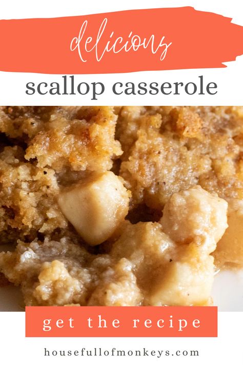 Scallop Casserole Baked, Bay Scallop Appetizer, Scallop Casserole With Ritz Crackers, Recipes For Bay Scallops, Sea Scallop Recipes Baked, Shrimp And Scallop Casserole Recipes, Scallop Pieces Recipes, Bay Scallops Sauteed, Bay Scallop Recipes Baked