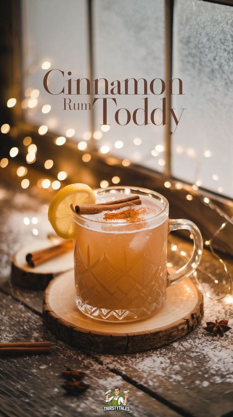 "Warm up your winter evenings with this delightful Cinnamon Rum Toddy Cocktail Recipe! This cozy drink combines the rich flavors of cinnamon and rum, perfect for chilly nights. Discover how to make a Hot Toddy Recipe with Rum that rivals classic Hot Buttered Rum Recipe Crock Pot versions. Whether you prefer a Hot Toddy Recipe Whiskey or a spiced twist, this Dark Rum Cocktail Recipe will satisfy your cravings. Enjoy a comforting Rum Toddy Recipe that's both aromatic and flavorful!" Rum Hot Toddy Recipe, Hot Toddy Crockpot Recipe, Hot Toddy Recipe With Rum, Warm Whiskey Cocktails, Hottie Toddy Recipe, Hot Rum Drinks, Hot Cocktails Alcohol, Hot Buttered Rum Recipe Crock Pot, Hot Cocktails Winter