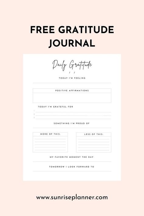 Gratitude Journal Templates Printable Free, Digital Gratitude Journal Free, Gratitude Journal Template Ideas, Gratitude Template Free Printable, Gratitude Printable Free, Free Gratitude Printables, Free Gratitude Journal Printable, Mental Health Planner Free Printable, Gratitude Journal Ideas Notebooks