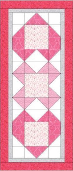 Sewing Table Runners, Valentines Quilts, Valentines Runner, Quilt Runners, Valentine Table Runner, Quilted Table Runners Christmas, Quick Projects, Table Topper Patterns, Table Runner Diy