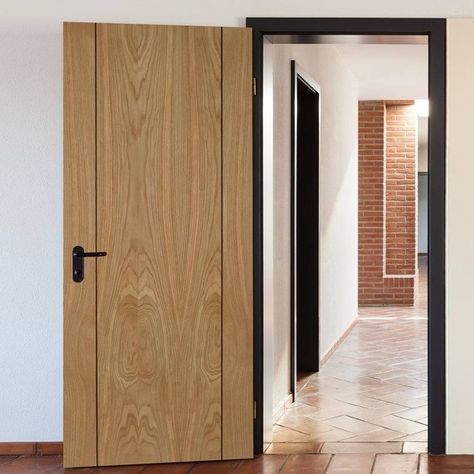 Door Veneer Design, Oak Doors Interior, Folding Door Design, Luxury House Tour, Modern Luxury House, Modern Wood Doors, Space Home Decor, Oak Interior Doors, Flush Door Design