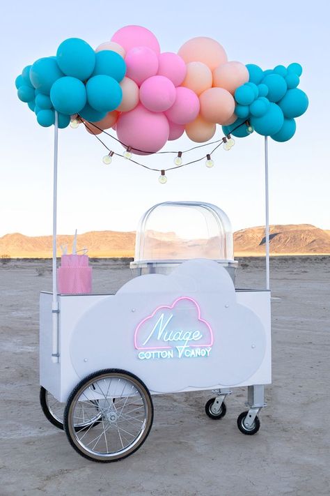 Cotton Candy Party Favors, Candy Booth, Cotton Candy Cart, Party Rentals Business, Fresh Popcorn, Wedding Business Ideas, Cotton Candy Party, Candy Car, Candy Stand