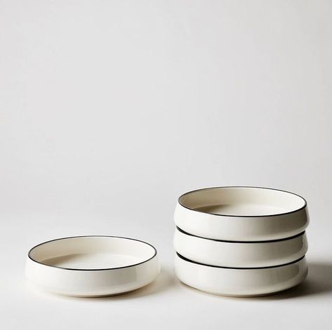 Dansk on Instagram: "Fill to the rim. Our Købenstyle II porcelain looks fresh on every table." Unique Flatware, Kitchen Objects, Black Dinner, Porcelain Black, Dinner Plate Set, Welcome To My House, Soup Bowl Set, White Dinner Plates, Love Eat