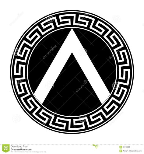 Spartan Shield Tattoo Design, Spartan Architecture, Greek Shield Tattoo, Lambda Tattoo, Spartan Shield Tattoo, Gladiator Shield, Spartan Symbol, Sparta Tattoo, Eagle Wing Tattoos