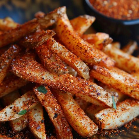 🍟 Elevate your fries with our savory French Fry Seasoning! 🍟🌿 #FrenchFries #SeasoningMagic French Fry Seasoning Ingredients: Salt (2 tbsp) Paprika (1 tbsp) Garlic powder (1 tbsp) Onion powder (1 tbsp) Black pepper (1 tsp) Cayenne pepper (1/2 tsp) Dried oregano (1/2 tsp) Dried basil (1/2 tsp) Instructions: Mix all ingredients in a small bowl. Sprinkle over hot, freshly cooked fries. Give your fries the flavor boost they deserve! 🍟✨ #RecipeInspire #FriesLovers #Seasoning Paprika Fries, Spicy Fries, Fry Seasoning, French Fry Seasoning, Instagram Recipes, Dried Basil, Twisted Recipes, French Fry, Trending Recipes