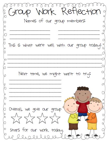 Fourth and Ten: Guest Post: Sandy from Soaring Through Second  Group work freebie handout Group Reflection Activities, Student Reflection, Formative Assessment, Cooperative Learning, Classroom Behavior, Group Work, Classroom Community, School Counselor, Future Classroom