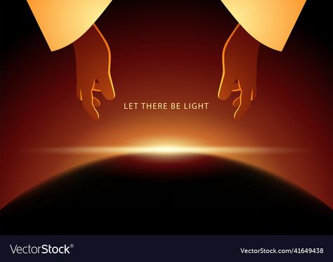 Creation Of The World, Illustration Series, Let There Be Light, Adam And Eve, First Day, Png Images, Vector Images, Vector Free, Vector Illustration