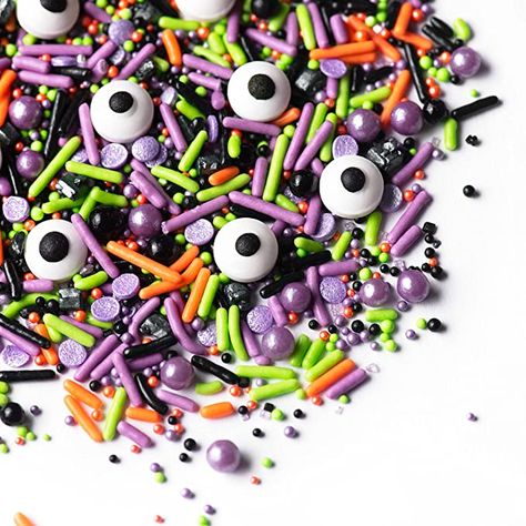 Sprinkle Ideas, Sprinkle Medley, Halloween Apples, Cookies Cupcake, Cupcake Videos, Spider Cookies, Fancy Sprinkles, Candy Eyeballs, Halloween Sprinkles