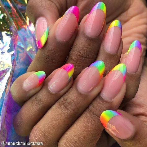 Zebra Nail Designs, Purple And Pink Nails, Star Nail Designs, Rainbow Nails Design, Palm Tree Nails, Orange Nail Designs, Nail Art Stripes, Watermelon Nails, Tree Nails