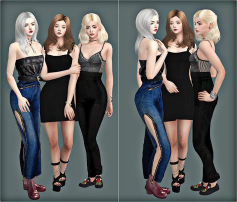 Sims 4 CC's - The Best: Posen Sims 4 Red Carpet Poses, Sims 4 Party Poses, Sims 4 Trio Poses, Sims 4 Gallery Poses, Sunset Palette, 4 Poses, Sister Poses, Eyeshadow Collection, Sims 4 Dresses