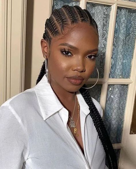 45 Gorgeous Cornrows Hairstyles for Beautiful Ladies – Svelte Magazine Black Hair Inspiration, Cornrows Natural Hair, Cornrows Braids For Black Women, African Hair Braiding Styles, Box Braids Hairstyles For Black Women, Braids Hairstyles Pictures, Braided Cornrow Hairstyles, Feed In Braid, Girls Hairstyles Braids