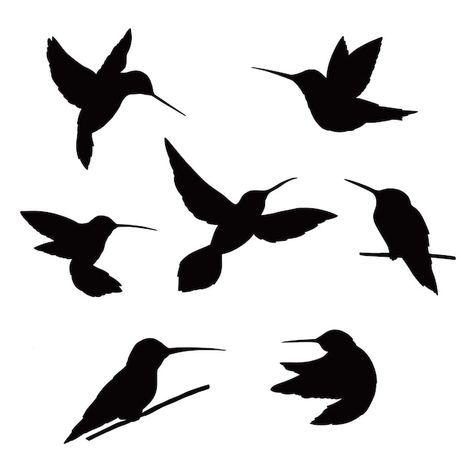 Free vector hand drawn hummingbird silho... | Free Vector #Freepik #freevector #illustration-pack #outline #hand-drawn-illustration #animal-silhouette Hummingbird Outline, Hummingbird Silhouette, Hummingbird Svg, Animal Outline, Draw Shapes, Outline Illustration, Vector Background Pattern, Free Business Card Mockup, Animal Silhouette