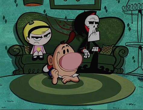 The Grim Adventures Of Billy & Mandy, Grim Billy And Mandy Aesthetic, Billy And Mandy Cartoon, Nostalgic Cartoons, Billy And Mandy, Grim Adventures, Old Cartoon Network, 2000s Cartoons, Cartoon Video Games