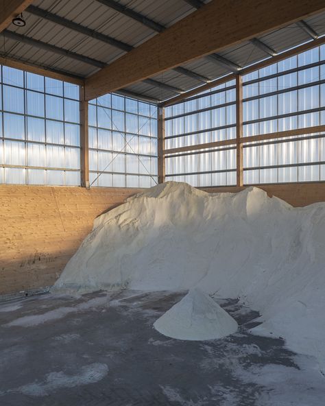 Salt Architecture, Salt Storage, Keep The Lights On, Wood Structure, Rural Area, Photo Essay, Contemporary Architecture, Bushcraft, Shed