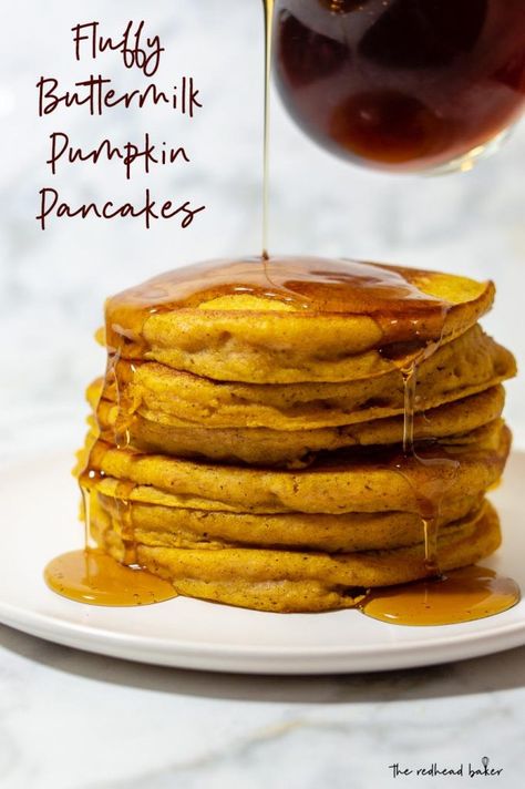 Pumpkin Buttermilk Pancakes, Pumpkin Buttermilk, Pumpkin Pancakes Recipe, Fluffy Pumpkin Pancakes, Pumpkin Pancakes Easy, Cornmeal Pancakes, Pumpkin Spice Pancakes, Pumpkin Pancake Recipe, Pancake Recipe Buttermilk