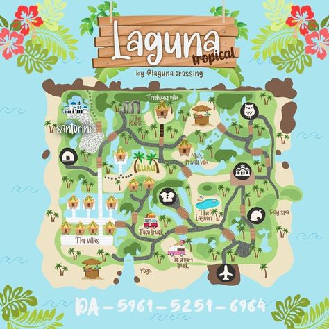 Tropical Map, Animal Crossing 3ds, Ac New Leaf, Animal Crossing Guide, Island Theme, Animal Crossing Wild World, Tropical Animals, Animal Crossing Villagers, Island Map