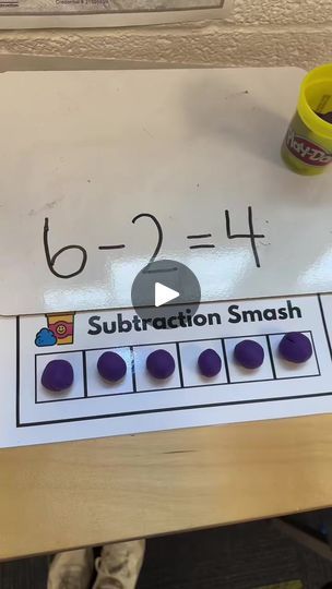 146K views · 1.5K reactions | Discover the fun of subtraction with our "Subtraction Smash" activity! Students use playdough to visually subtract, engaging in hands-on learning that makes math concepts stick. Perfect for kinesthetic learners! | Preschool Vibes Subtraction Activities For Preschool, Preschool Vibes, Teaching Subtraction, Math Subtraction, Subtraction Activities, Nursery Activities, Math Concepts, Hands On Learning, Hands On Activities