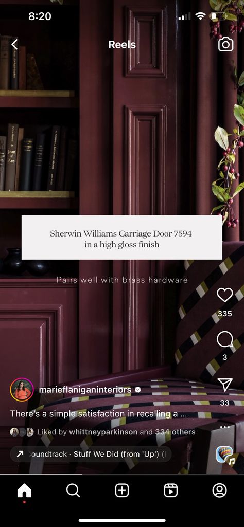 Radicchio Leaf Sherwin Williams, Mudroom Wall Color Ideas, Black Cherry Wall Paint, Dark Plum Dining Room, Dark Burgundy Wall Paint, Dark Purple Entryway, Deep Plum Wall Color, Deep Red Dining Room, Merlot Bedroom Walls