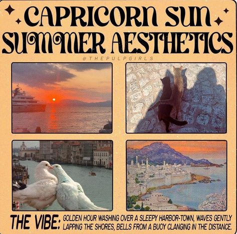 Venus Signs, Capricorn Sun, Picture Storage, Predictive Text, Taurus And Aquarius, Summer Aesthetics, Sun Aesthetic, Harbor Town, Aquarius Pisces