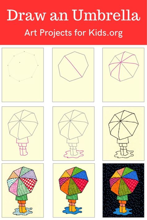 Learn how to draw an Umbrella with an easy step-by-step PDF tutorial. 


#howtodraw #tutorial #drawing #drawingtutorial #arttutorial #artprojectsforkids #howtodrawforkids #umbrella Spring Directed Drawing 2nd Grade, How To Draw An Umbrella, Umbrella Drawing For Kids, Guided Drawing For Kids, Step By Step Drawing For Kids, Drawing Umbrella, Rainy Art, Umbrella Tutorial, Rainy Day Art