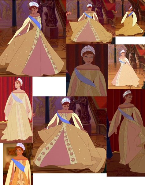 Anastasia's Coronation ballgown (ALMOST Like Queen Elsa...but only in a different gown) Anastasia Coronation Gown, Anastasia Wedding Dress Disney, Anastasia Inspired Wedding Dress, Anastasia Ball Gown, Anastasia Movie Dress, Princess Anastasia Dress, Cosplay Ballgown, Ballgown Cosplay, Coronation Dresses