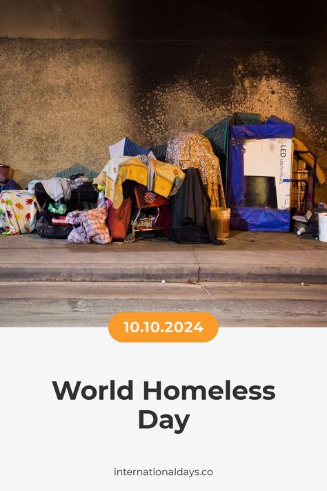 Today is World Homeless Day - let's come together to raise awareness for the homeless and make a difference in our local communities. International Days, Skin Colors, October 10, International Day, The Society, Make A Difference, Skin Color, Come Together, A Group