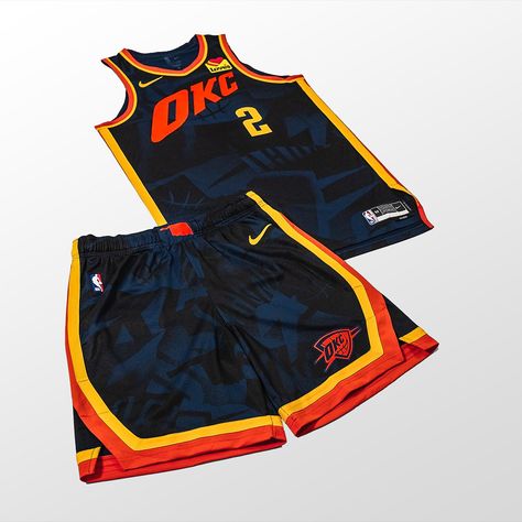 All For OKC ⚡ 2023-24 Thunder City Edition collection is here 🔥 | Instagram Cool Basketball Jerseys, Best Nba Jerseys, Thunder City, Basketball Jersey Design, Jersey Basket, Basketball Logo Design, Basketball Jersey Outfit, Basketball Kit, Polo T Shirt Design