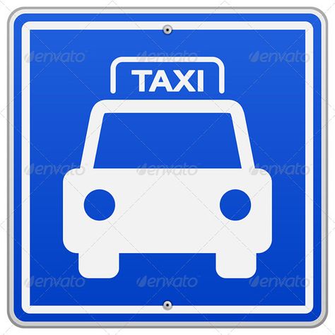 Taxi Blue Sign Taxi Sign, Design Grafico, Blue Logo, Blue Square, Vector File, Color Change, High Resolution, Rainbow, Bts