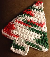 Free Crochet Patterns for Christmas Tree Christmas Coasters Crochet Christmas Coasters, Snow Crochet, Christmas Tree Coasters, Crocheted Christmas Tree, Christmas Knits, Christmas Tree Crochet, Coasters Pattern, Crochet Christmas Trees Pattern, Crocheted Slippers