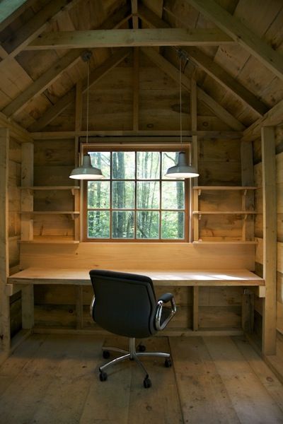 Writing Shed, She Shed Studio, She Shed Interior, Office Shed, Silo House, Shed Office, Michael Pollan, Man Shed, Shed Interior