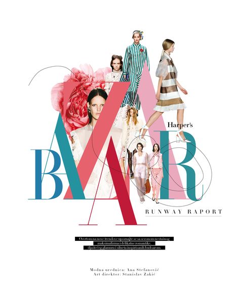 Harpers Bazaar Layout, High End Fashion Graphic Design, Cool Magazine Layouts, Fashion Poster Design Graphics, Harpers Bazaar Editorial, Fashion Mood Boards, Fashion Editorial Layout, Fashion Show Poster, Fashion Magazine Layout