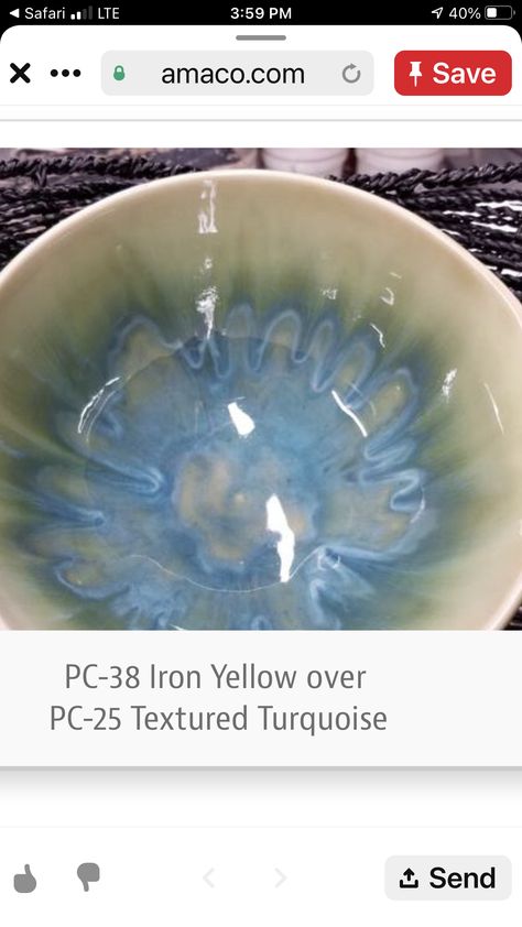 Amaco Potters Choice Glaze Combinations Iron Yellow, Amaco Iron Yellow Glaze Combinations, Iron Yellow Glaze Combinations, Yellow Glaze Combinations, Iron Yellow Glaze, Glazing Inspiration, Glaze Patterns, Ceramic Glazing, Glazing Ideas