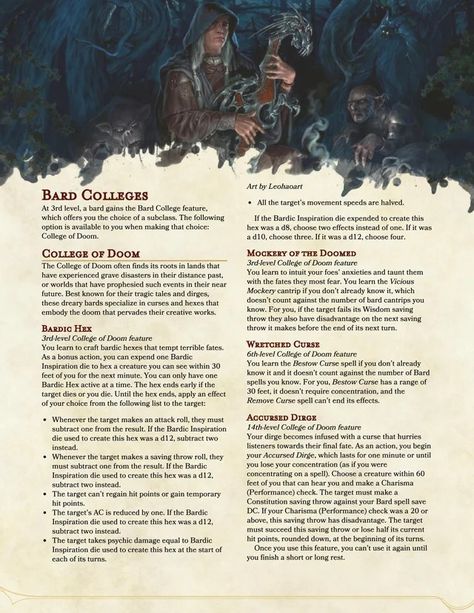 Unearthed Arcana, Bard College, Ascii Art, One D, Custom Tags, Home Brewing, Dungeons And Dragons, The Game, Character Art