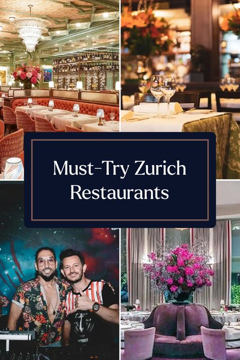 Discover the culinary delights of Zurich with this handpicked list of the top 10 restaurants. Each location offers a unique dining experience, from the grandeur of Baur's to the artistic vibe of Kronenhalle. Enjoy the rooftop views at The Penthouse or the serene garden setting at Pavillon. Don't miss out on savoring exquisite Swiss cuisine and local flavors. Grab your friends and make dining memories at these unforgettable Zurich hotspots. Experience the magic of Zurich's food scene today! Swiss Cuisine, Top 10 Restaurants, The Penthouse, French Restaurants, Restaurant Offers, Top Restaurants, Best Dining, Classic Dishes, Authentic Italian